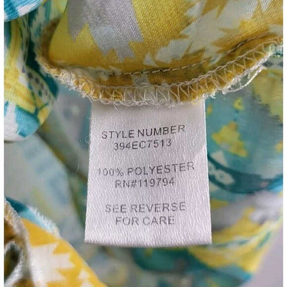 One World Womens S Sheer Cropped Top Green- Short Kimono Sleeve- Tie Front Boho - Picture 6 of 9